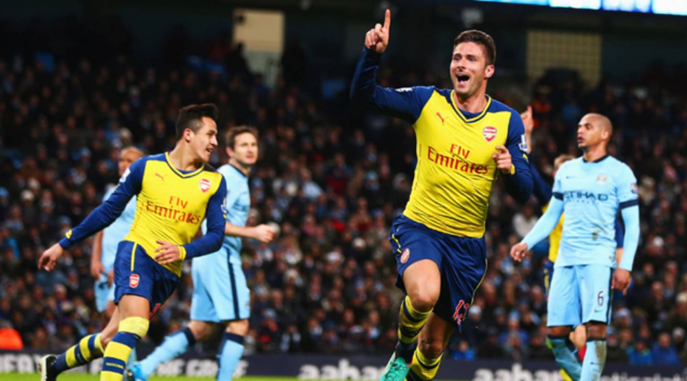 Sejarah pertemuan Manchester City vs Arsenal