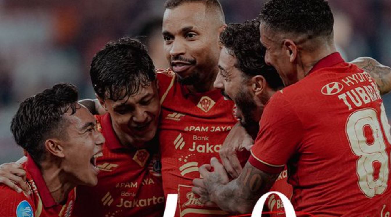 Hasil Persija vs Persis Solo: Macan Kemayoran Menang Telak 4-0 - sumber @Persija_Jkt
