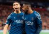Achraf Hakimi dan Ousmane Dembele pemain PSG