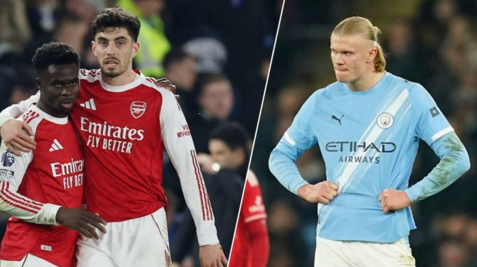 Persaingan gelar antara Arsenal vs Manchester City Persaingan gelar antara Arsenal vs Manchester City