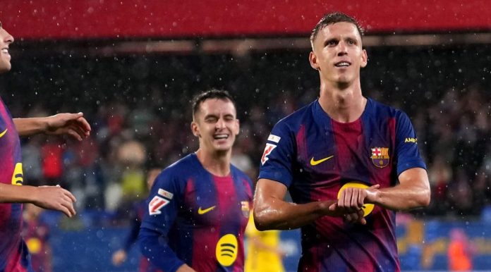 Dani Olmo pemain Barcelona