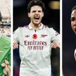 David Raya, Gabriel Magalhaes, Declan Rice