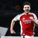 Declan Rice pemain Arsenal