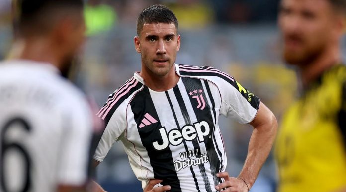 Dusan Vlahovic pemain Juventus Dusan Vlahovic pemain Juventus