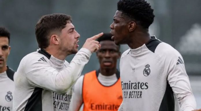 Federico Valverde dan Aurelien Tchouameni Federico Valverde dan Aurelien Tchouameni