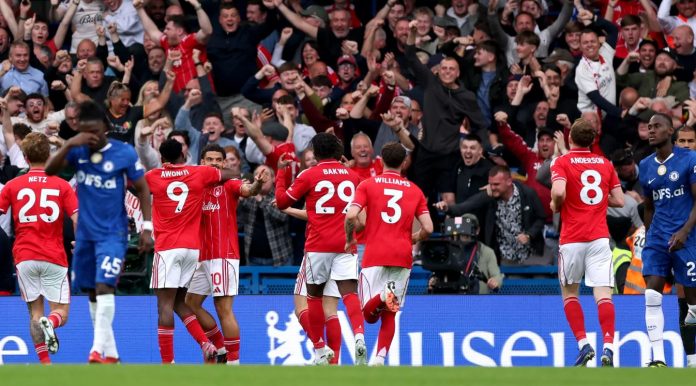 Hasil Chelsea vs Nottingham Forest skor 1-3 Hasil Chelsea vs Nottingham Forest skor 1-3