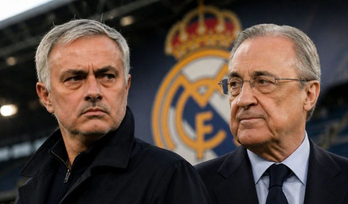 Jose Morinho dan presiden Real Madrid Florentino Perez Jose Morinho dan presiden Real Madrid Florentino Perez
