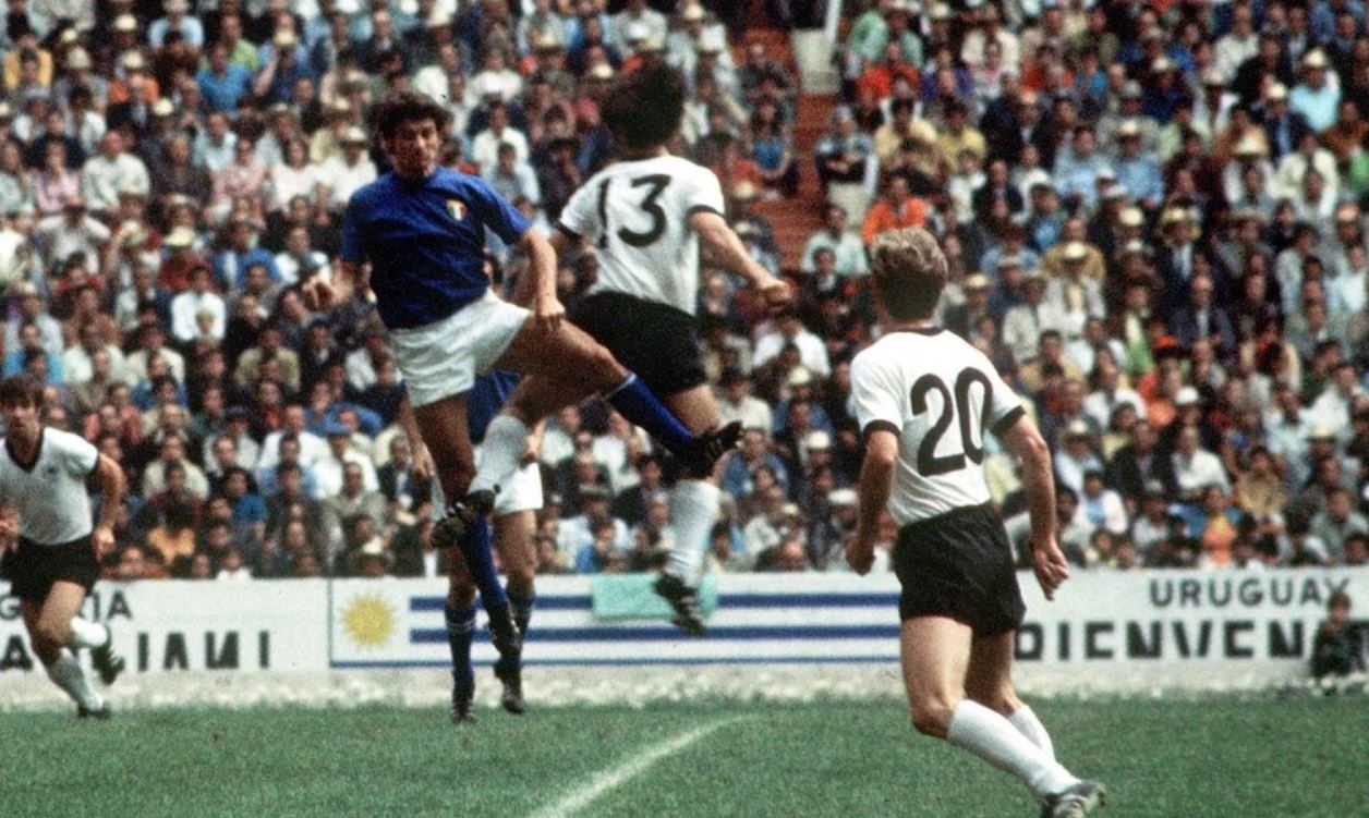Laga antara Italia vs Jerman Barat bertajuk Game of The Centurt atau Pertandingan Abad Ini