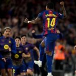 Marcus Rashford dan pemain Barcelona