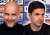 Mikel Arteta Pep Guardiola
