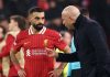 Mohamed Salah dan Arne Slot pelatih Liverpool