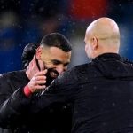 Mohamed Salah dan Pep Guardiola