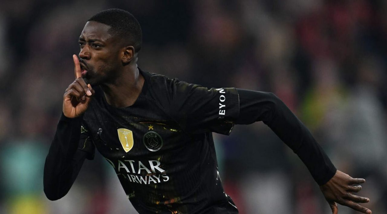 Ousmane Dembele mencetak gol penentu dalam laga Bayern Munchen vs PSG yang berakhir 1-1 agregat 5-6