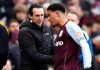 Pelatih Aston Villa Unai Emery dan Jadon Sancho