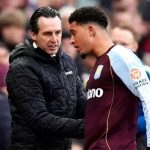 Pelatih Aston Villa Unai Emery dan Jadon Sancho