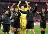 Pemain PSG merayakan kemenangan atas Arsenal di semifinal Liga Champions 2026