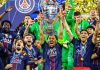 Pemain PSG merayakan kemenangan mereka di Final Liga Champions 2026