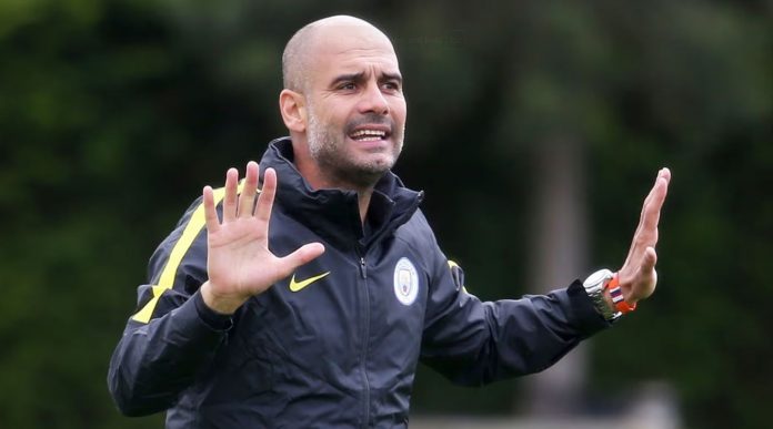 Pep Guardiola pelatih Manchester City