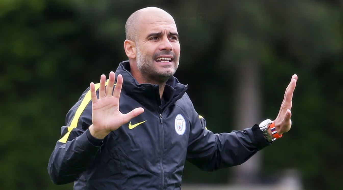Pep Guardiola pelatih Manchester City