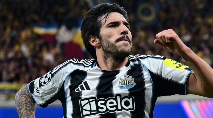 Sandro Tonali pemain Newcastle United