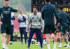 Suasana latihan Arsenal