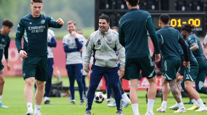 Suasana latihan Arsenal Suasana latihan Arsenal