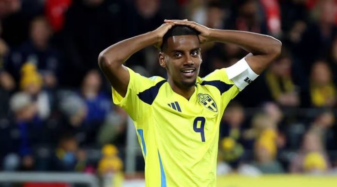 Alexander Isak pemain Timnnas Swedia