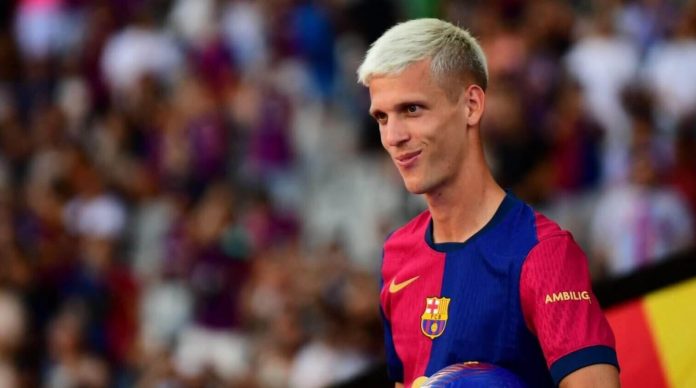 Dani Olmo pemain Barcelona Dani Olmo pemain Barcelona