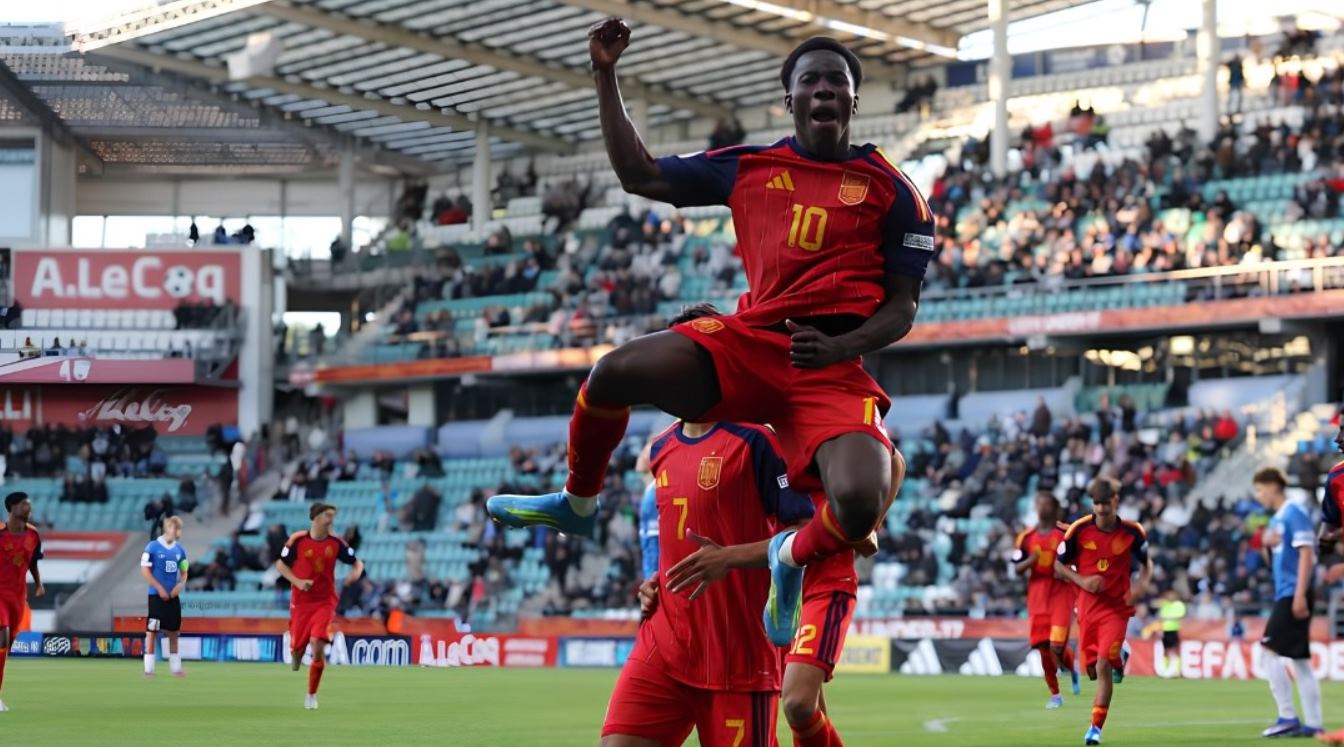 Ebrima Tunkara di ajang EURO U-17