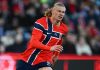 Erling Haaland pemain Timnas Norwegia