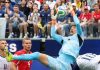 Gregor Kobel saat membela Swiss melawan Bosnia di Piala Dunia 2026