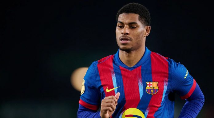 Marcus Rashford pemain Manchester United yang dipinjamkan ke Barcelona Marcus Rashford pemain Manchester United yang dipinjamkan ke Barcelona