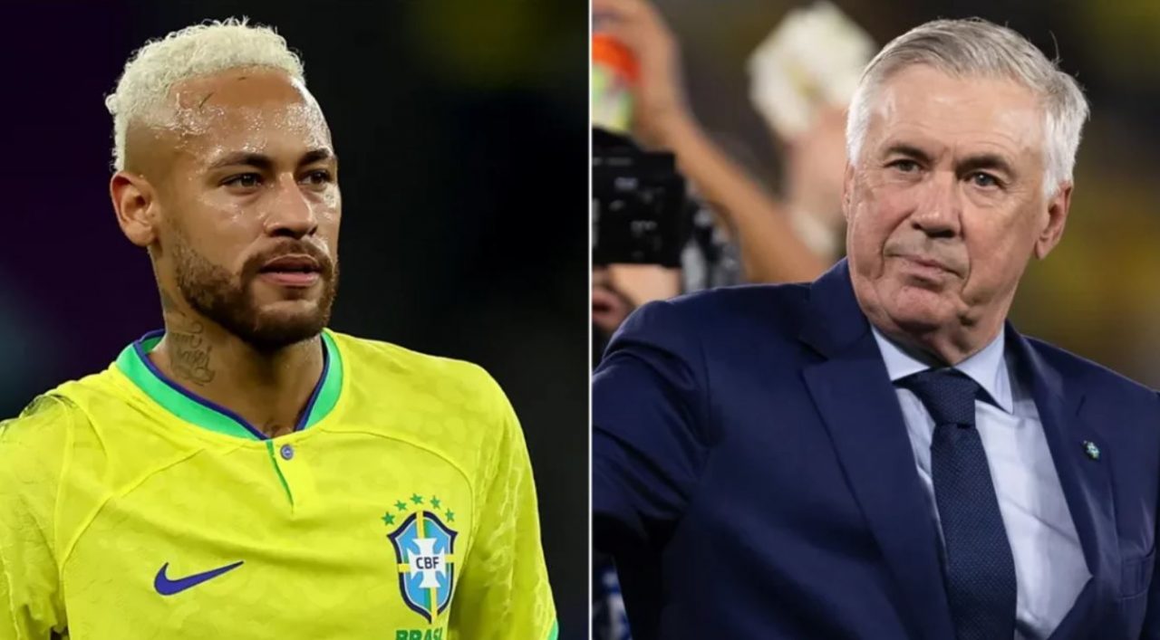 Neymar dan Carlo Ancelotti