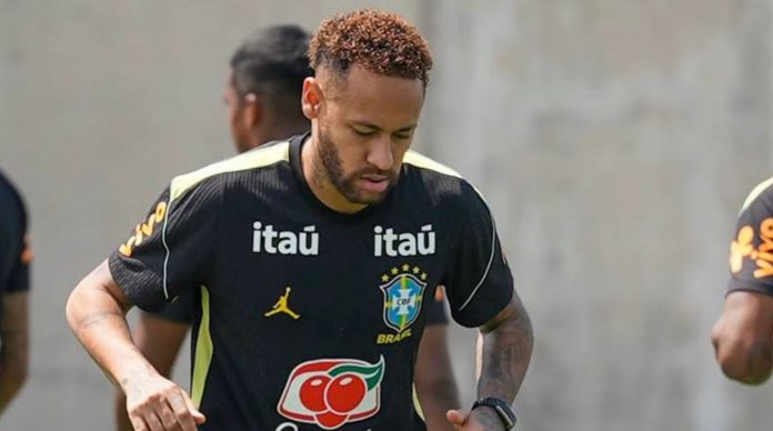 Neymar pemain Timnas Brasil