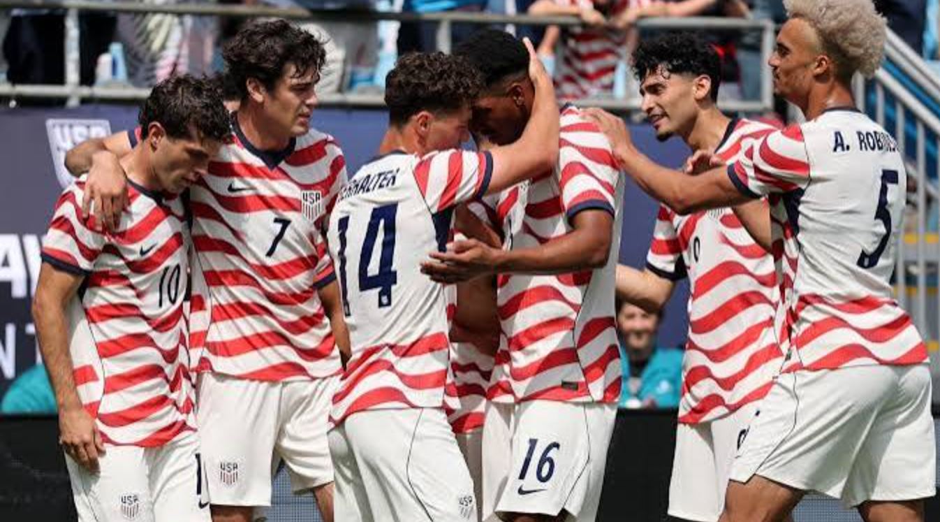 Pemain Timnas Amerika Serikat saat laga melawan Senegal