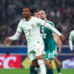 Pemain Timnas Prancis Michael Olise di laga melawan Irlandia Utara