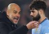 Pep Guardiola dan Josko Gvardiol pemain Manchester City