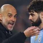 Pep Guardiola dan Josko Gvardiol pemain Manchester City