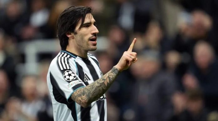 Sandro Tonali pemain Newcastle United Sandro Tonali pemain Newcastle United