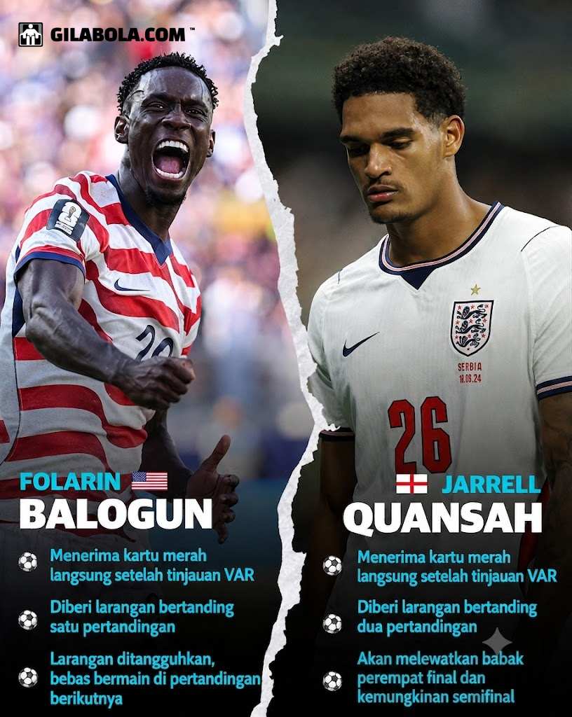 Beda nasib Balogun dan Jarell Quansah