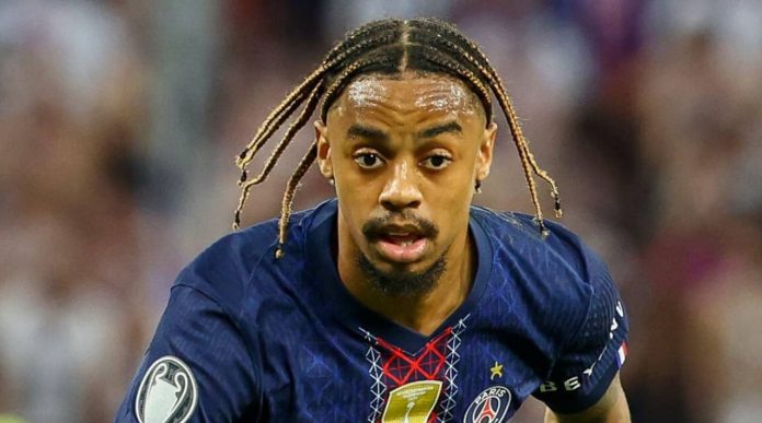 Bradley Barcola pemain PSG Bradley Barcola pemain PSG