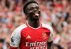 Bukayo Saka pemain Arsenal