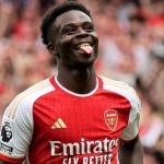 Bukayo Saka pemain Arsenal