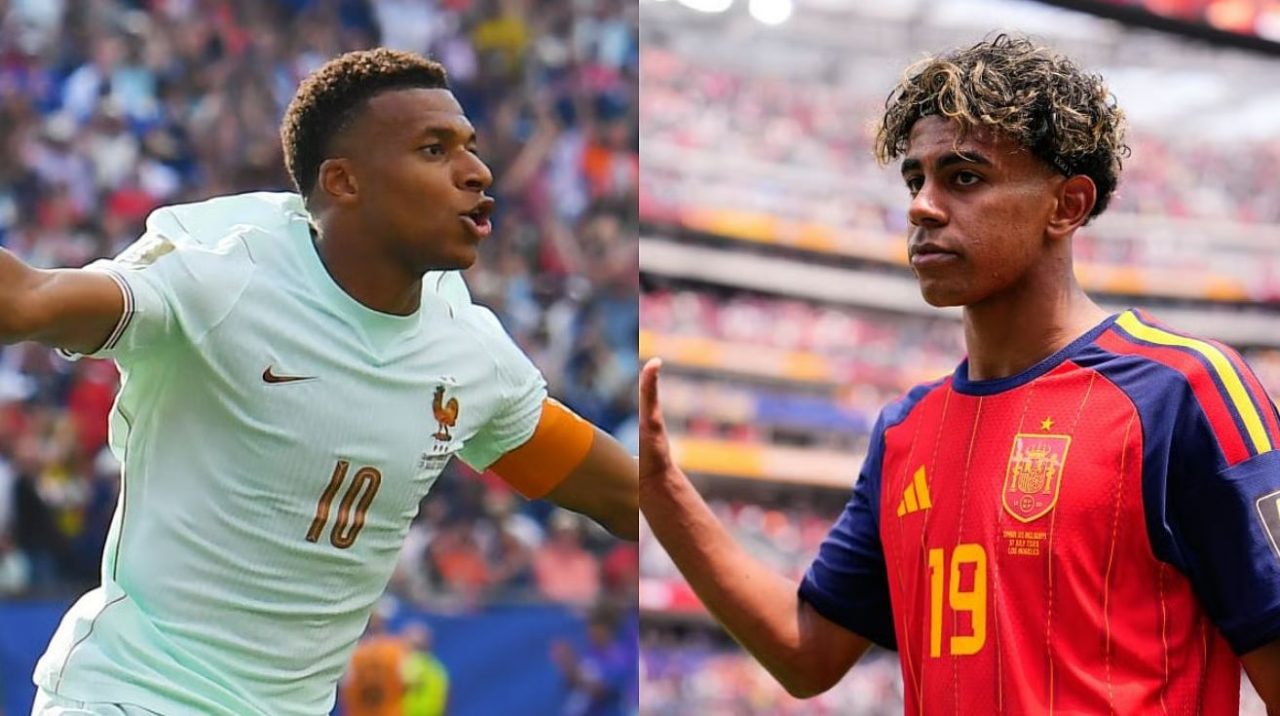 Kylian Mbappe vs Lamine Yamal - Prancis vs Spanyol