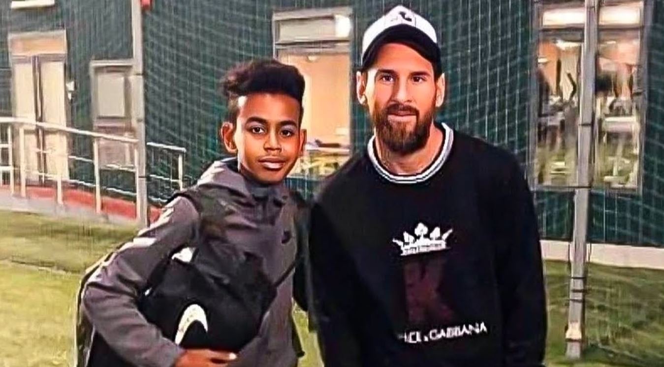 Lamine Yamal dan Lionel Messi