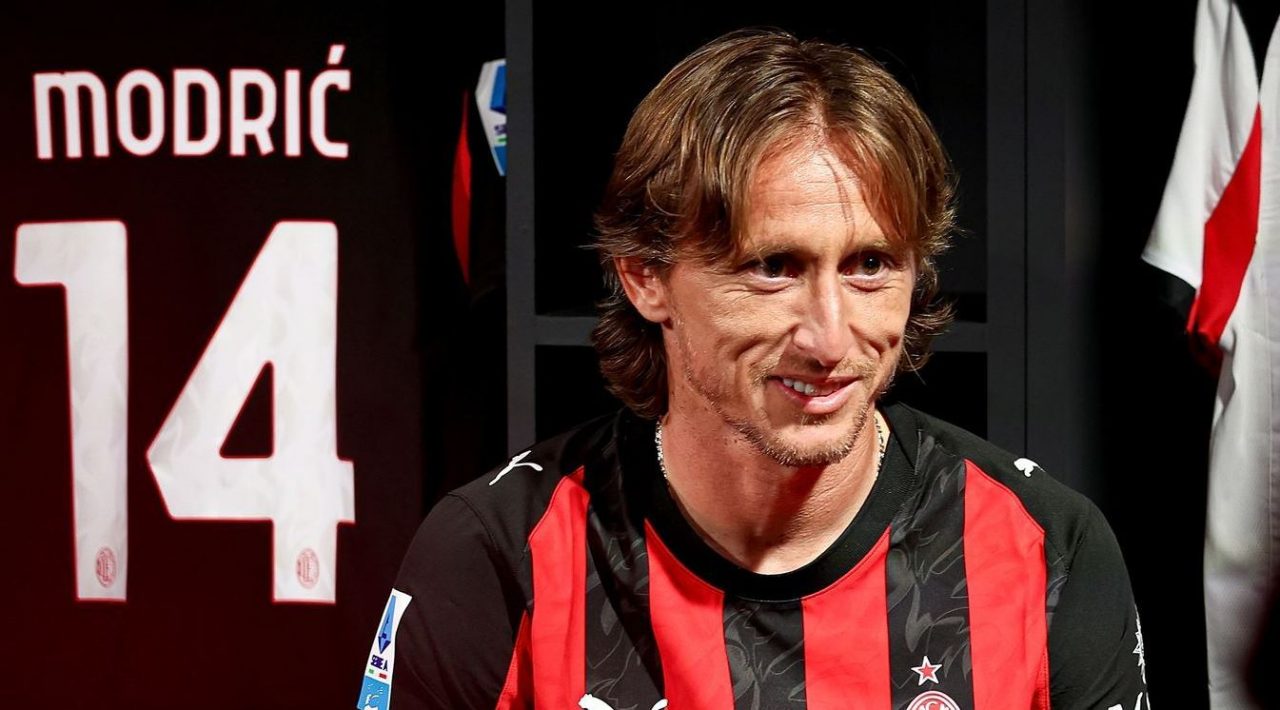 Luka Modric pemain AC Milan