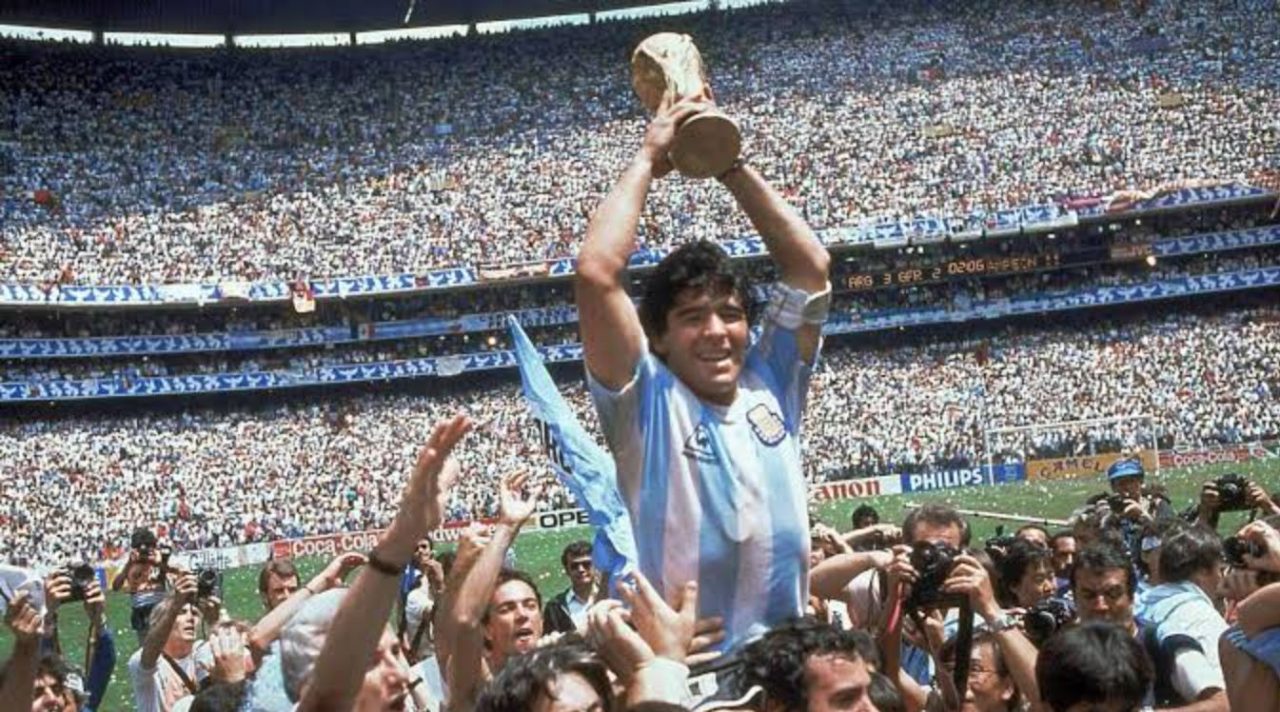 Maradona saat Timnas Argentina Juara Dunia