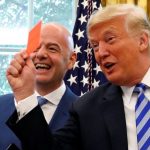 Presiden Donald Trump dan Presiden FIFA