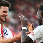 Arsenal Punya Masalah di Lini Belakang Jelang Laga Pembuka Liga Inggris, Saka-Rice Diragukan, Konsa Belum Siap Debut Bukayo Saka dan Declan Rice pemain Arsenal