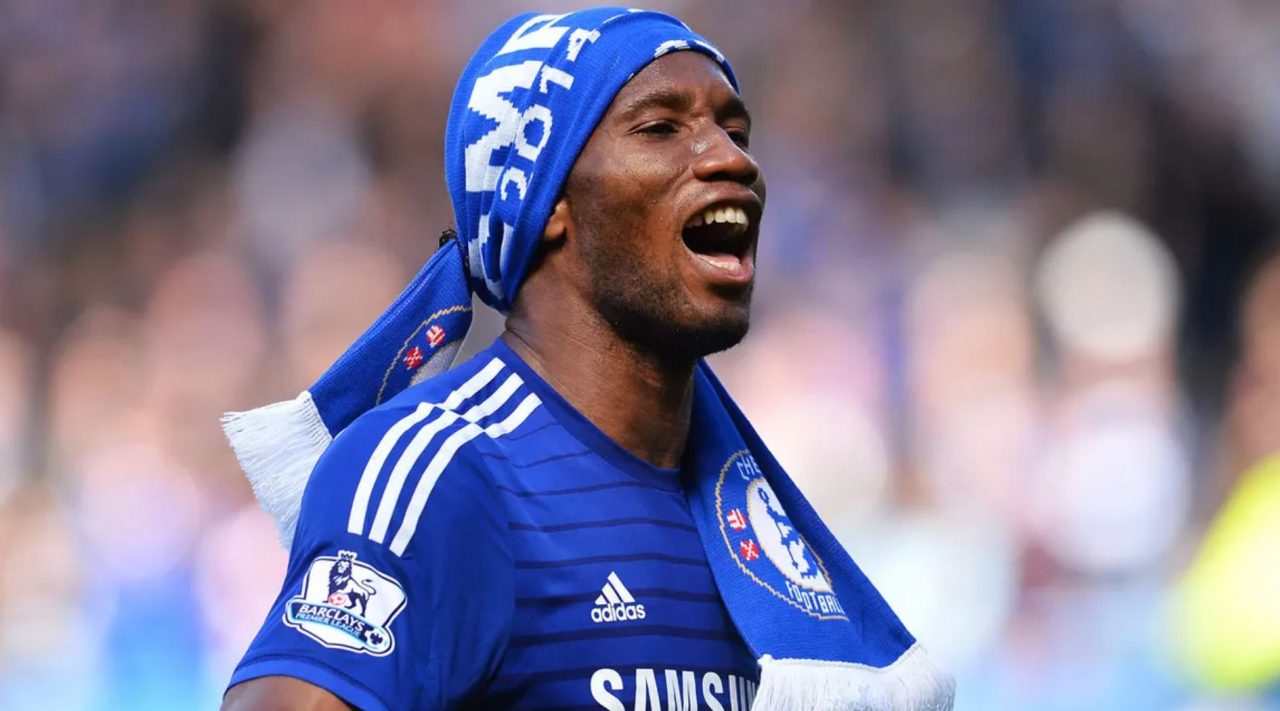 Didier Drogba legenda sepak bola Chelsea